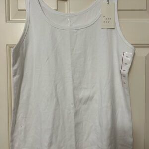 A New Day White Sleeveless Tank Top